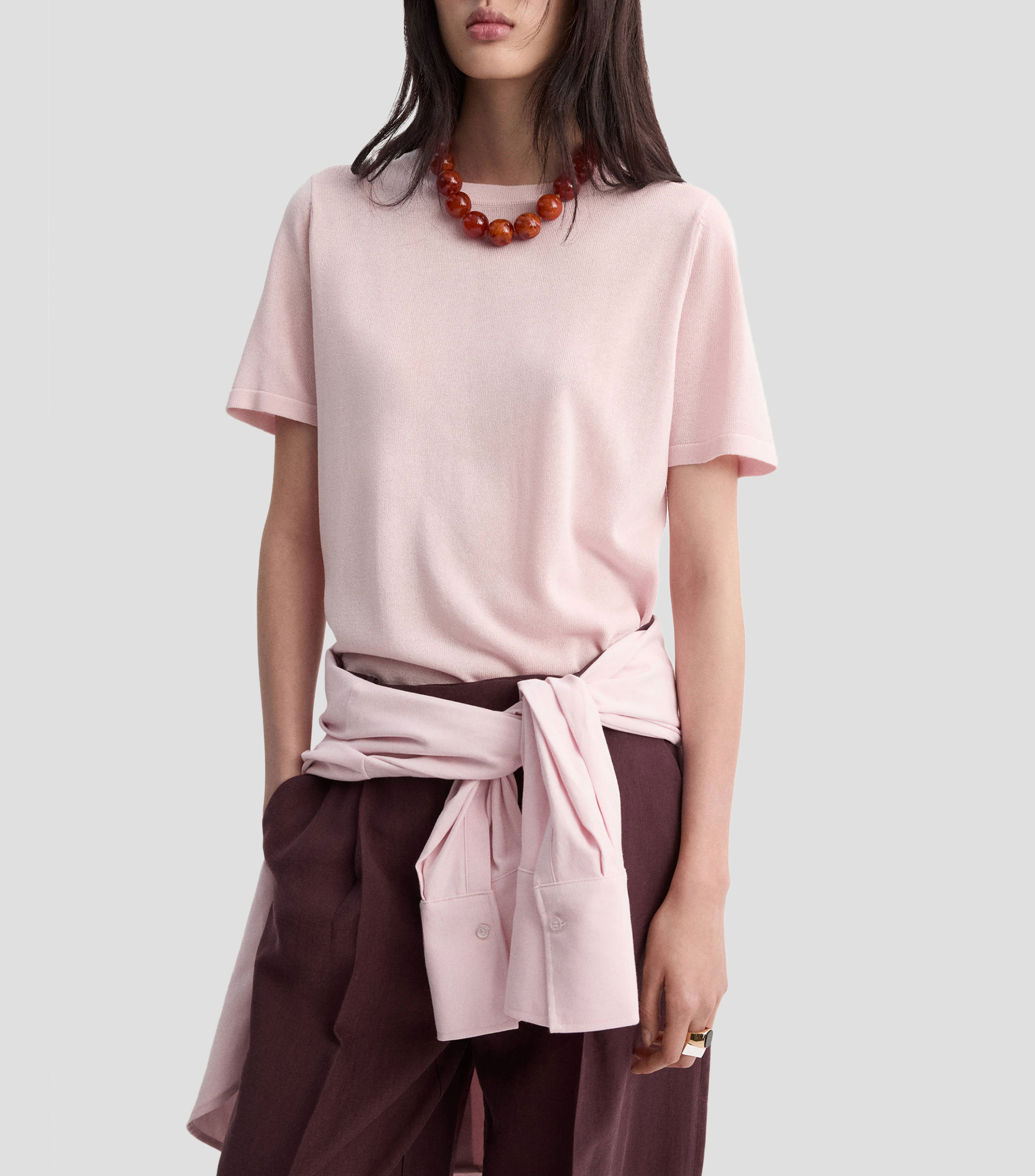 Suéter cuello redondo Mujer